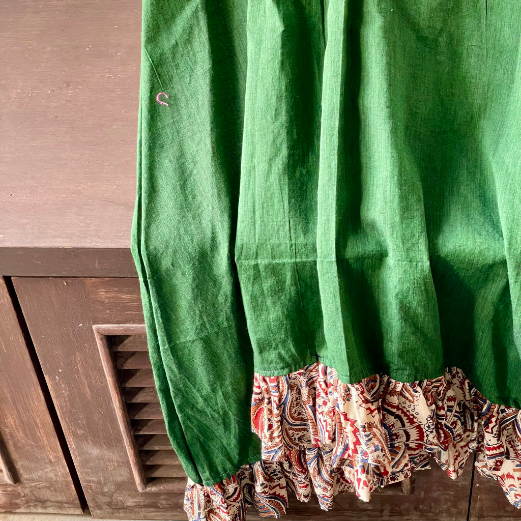San Francisco Green Cotton Dress