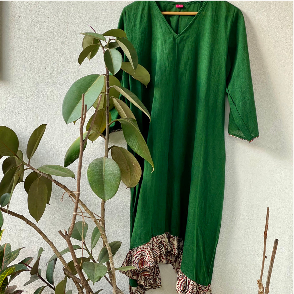 San Francisco Green Cotton Dress