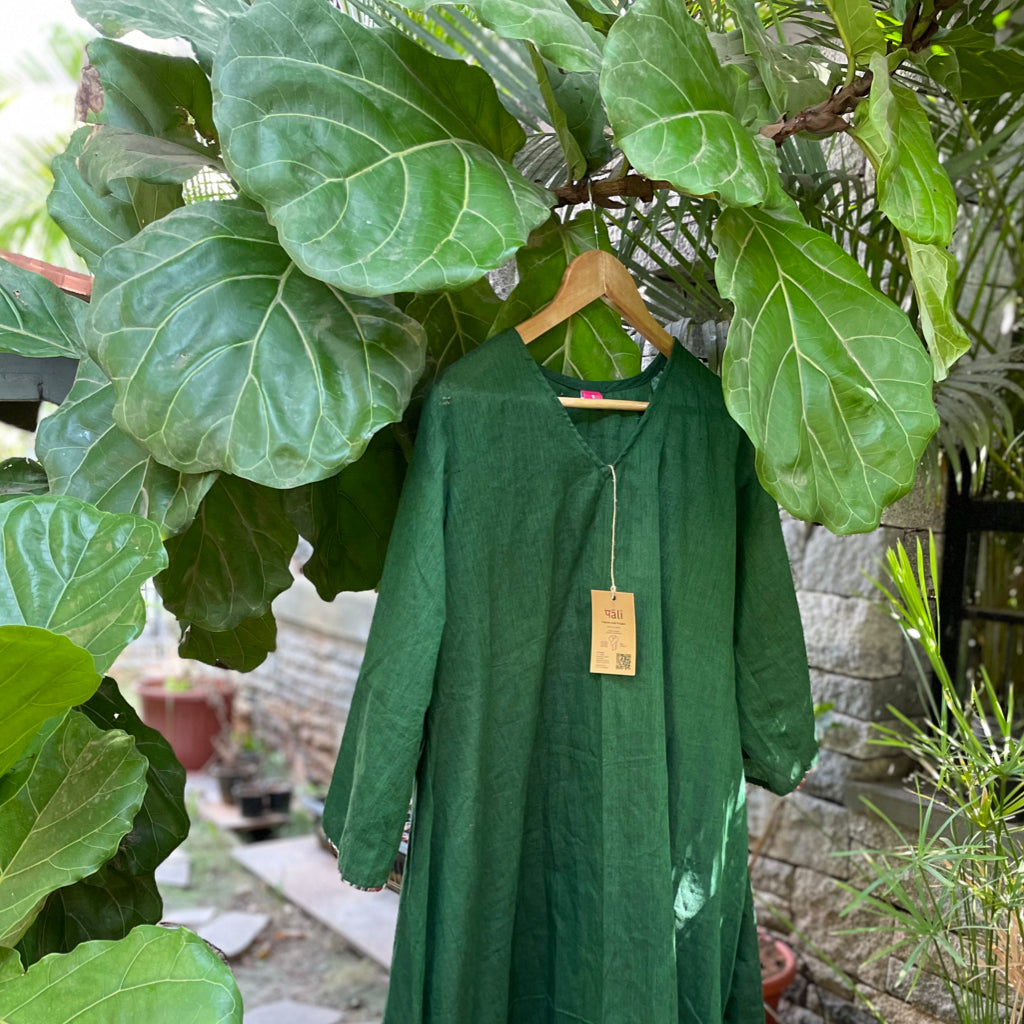 San Francisco Green Cotton Dress