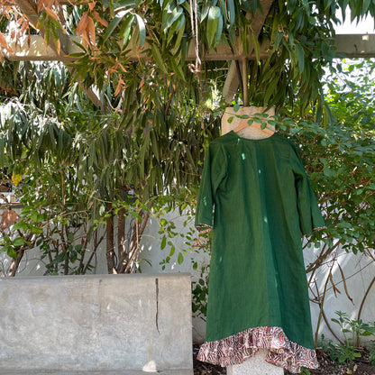 San Francisco Green Cotton Dress
