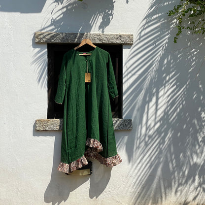 San Francisco Green Cotton Dress