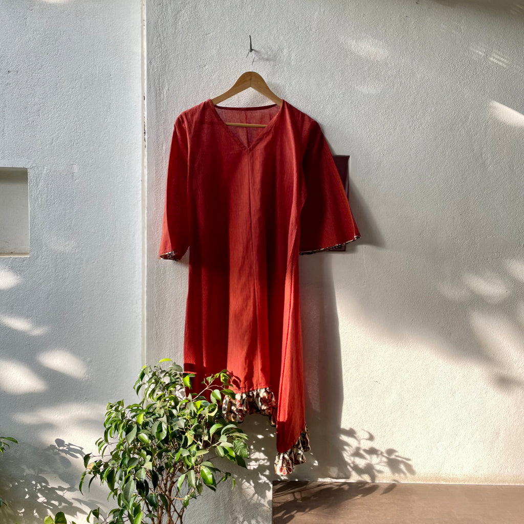 San Francisco Orange Cotton Dress