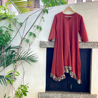 San Francisco Orange Cotton Dress