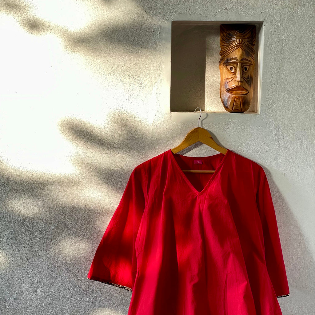 San Francisco Red Cotton Dress