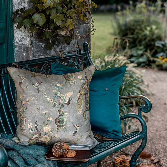 Seine Portofino Blue Cushion Cover - 24 x 24 - Single